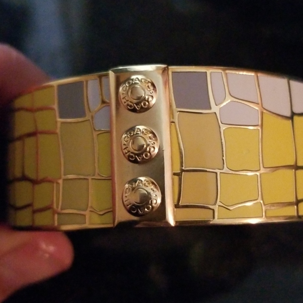 Coach bangle bracelet non-hinged